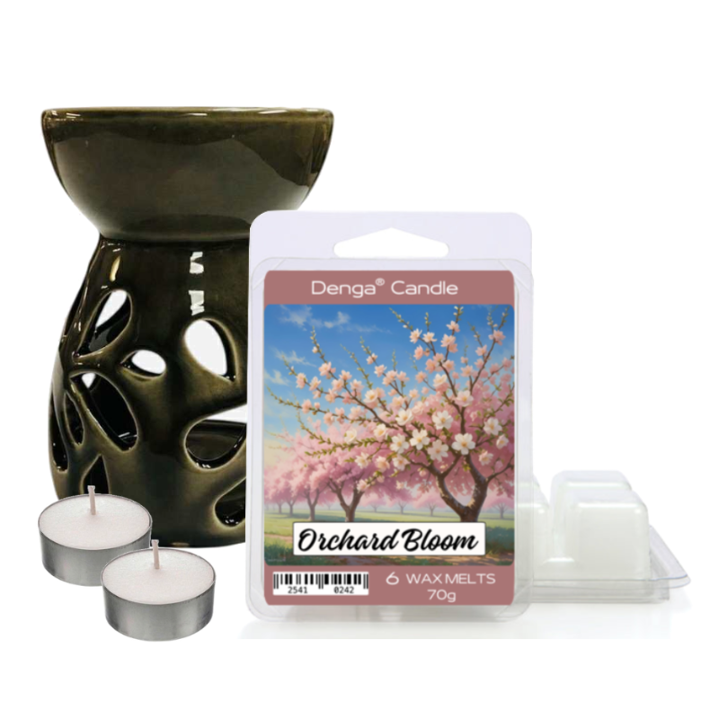 Scented Gift Set - Burner, Melt & Tealights