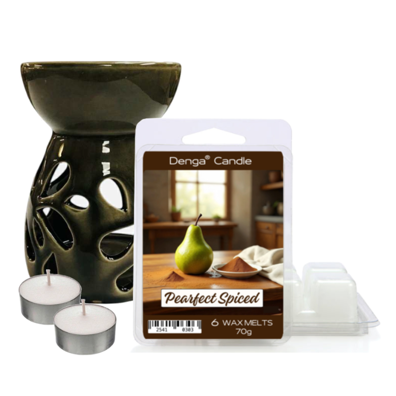 Scented Gift Set - Burner, Melt & Tealights