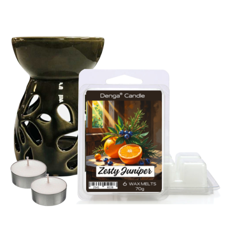 Scented Gift Set - Burner, Melt & Tealights