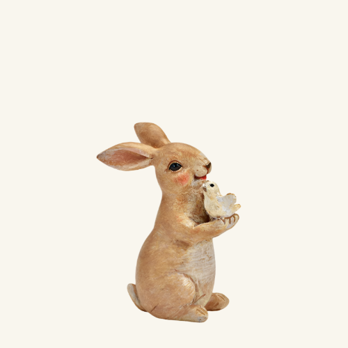 Bunny-with-bird-11cm-front