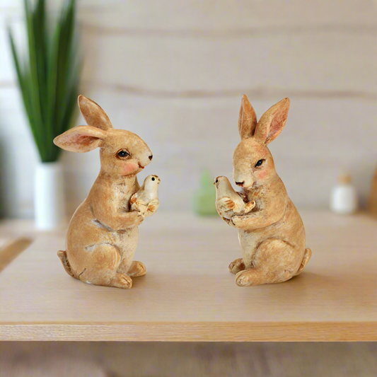 Bunny-with-bird-7cm-set