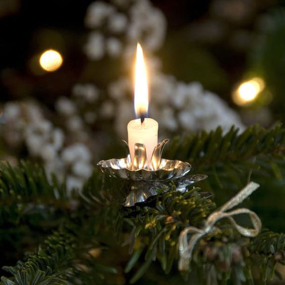 10 Pack "Clip on" - Christmas Tree candle holders