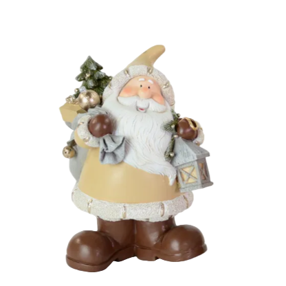 Decorative Santa Figurine 1 with Christmas Accessories