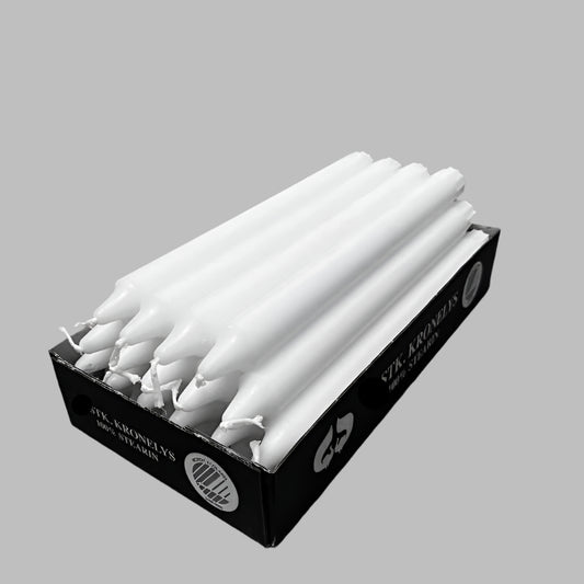 Dinner-candle-24cm-white-20pk