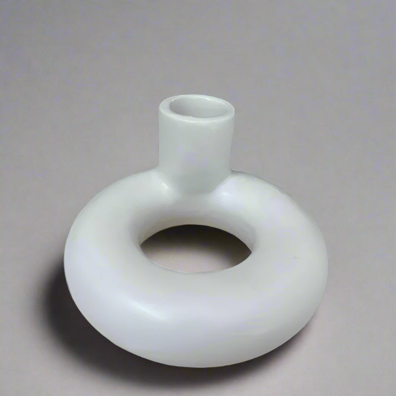 Dinner-candle-holder-donut-white