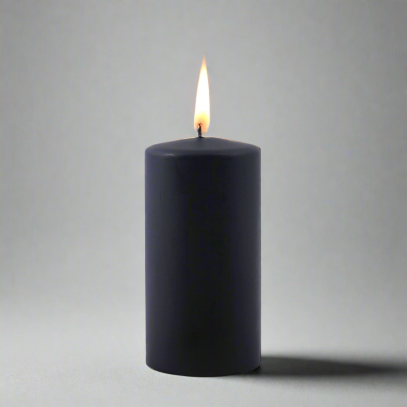 Dipped-pillar-candle-6x12cm-black