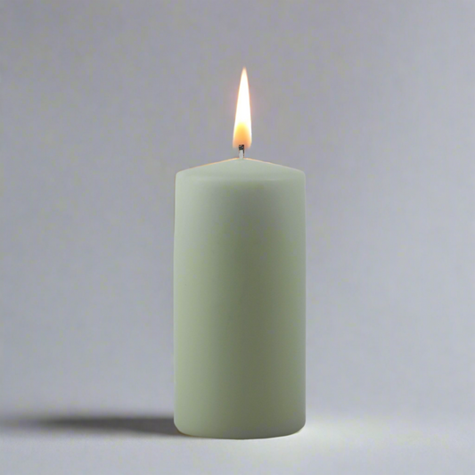 Dipped-pillar-candle-6x12cm-dustygreen