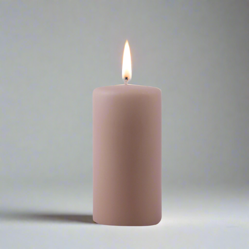 Dipped-pillar-candle-6x12cm-sand