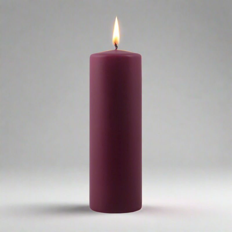Dipped-pillar-candle-6x18cm-bordeaux