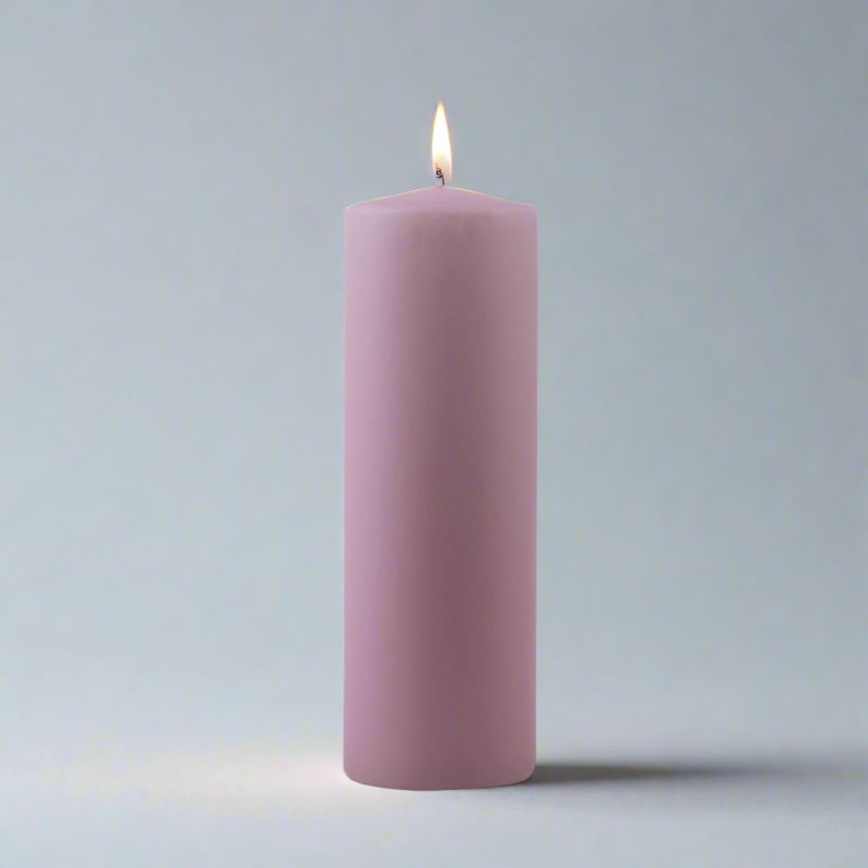 Dipped-pillar-candle-6x18cm-dusty-heather