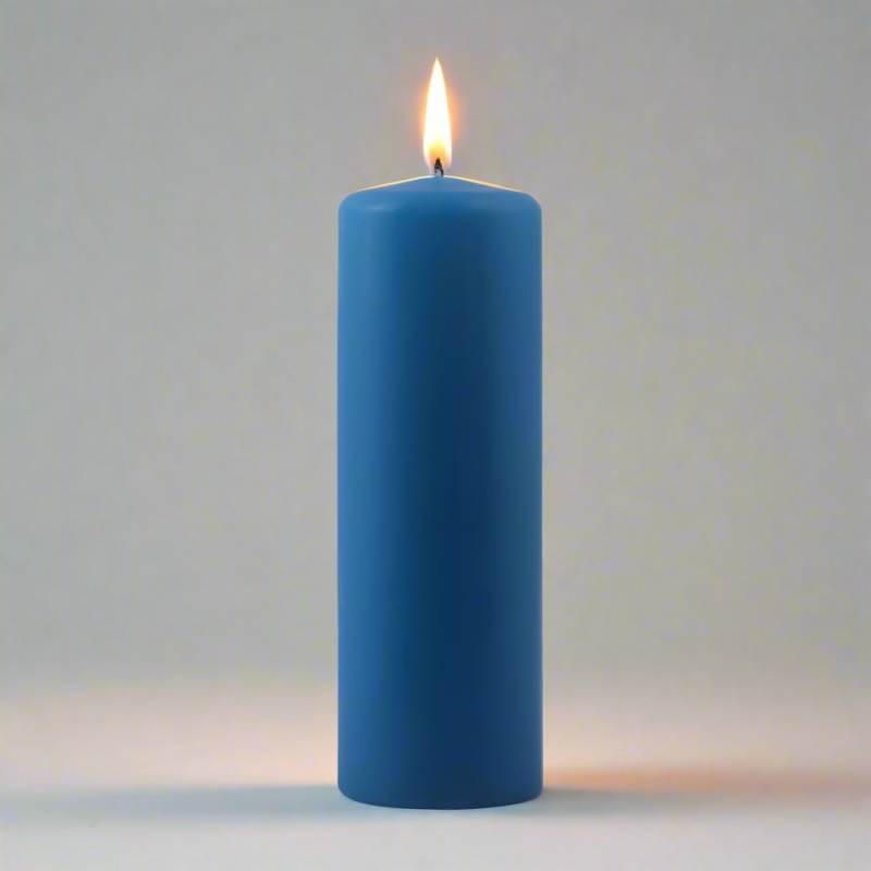 Dipped-pillar-candle-6x18cm-ocean-blue