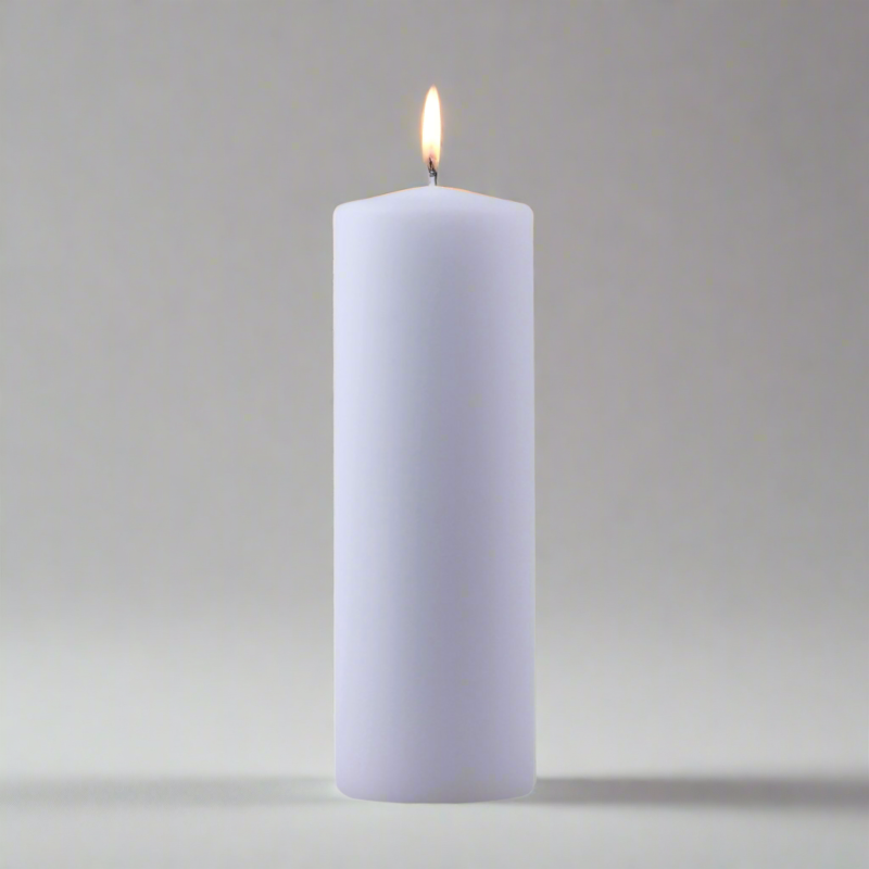Dipped-pillar-candle-6x18cm-white