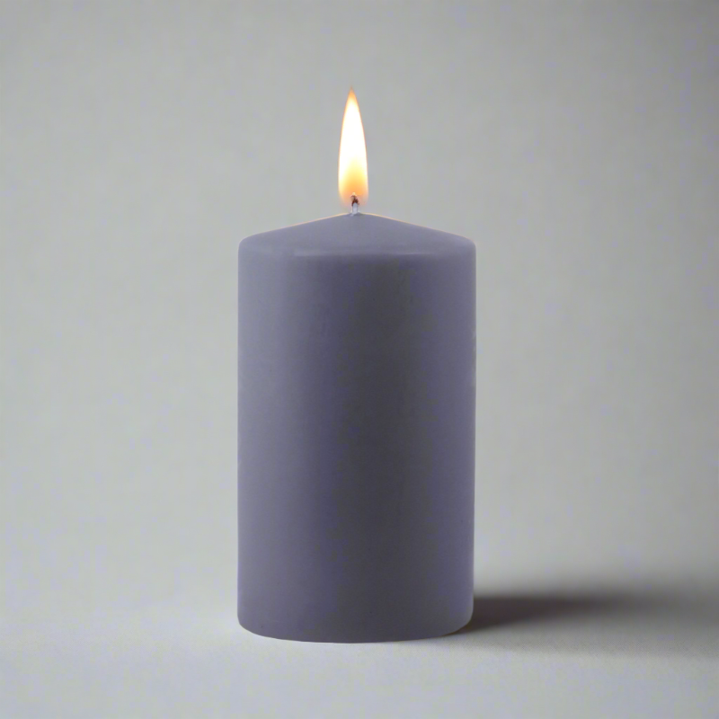 Dipped-pillar-candle-7x12cm-grey