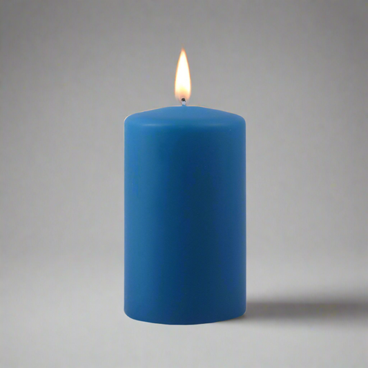 Dipped-pillar-candle-7x12cm-ocean-blue