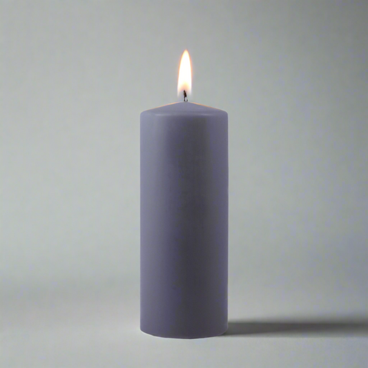 Dipped-pillar-candle-7x18cm-grey