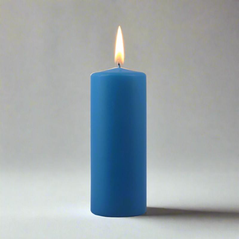 Dipped-pillar-candle-7x18cm-ocean-blue
