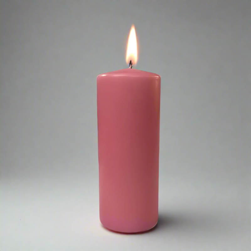 Dipped-pillar-candle-8x20cm-antique-rose