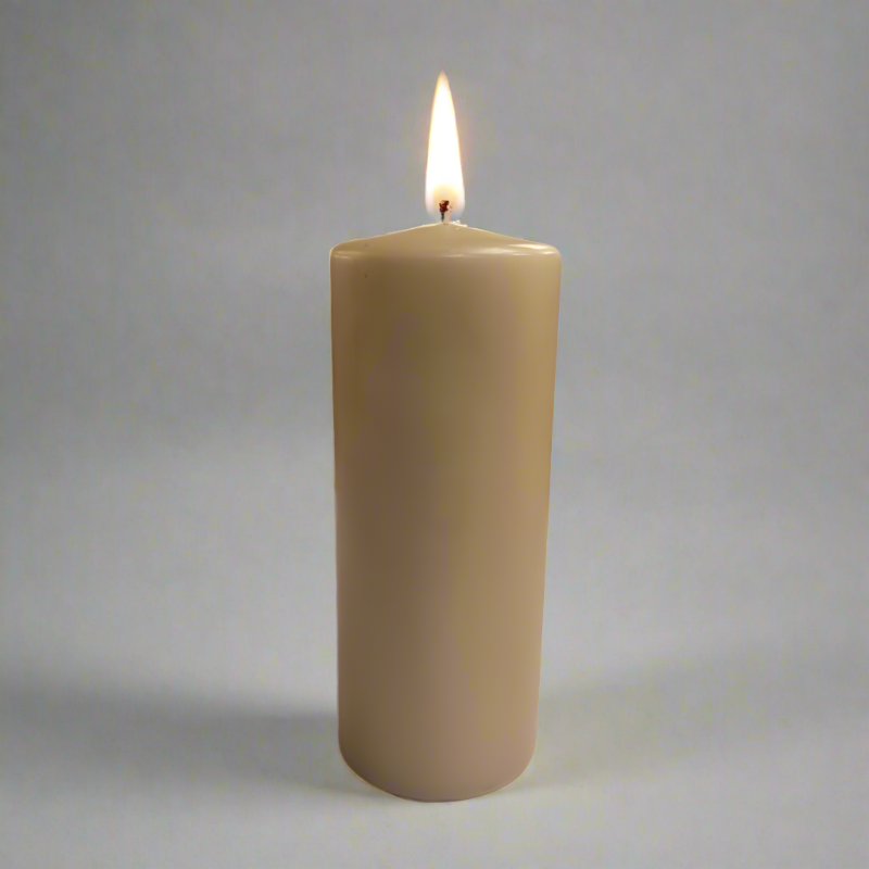 Dipped-pillar-candle-8x20cm-caramel