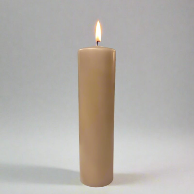 Dipped-pillar-candle-8x30cm-caramel