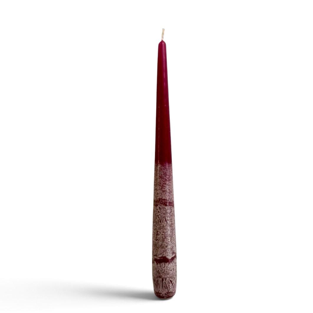 Dipped_taper_candle_24cm_Bordeaux