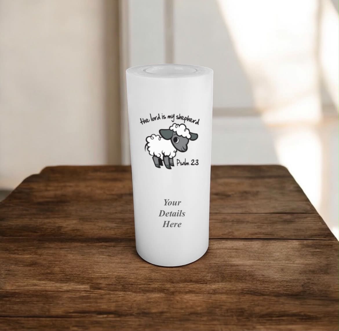 Candle Psalm 23 - Customised