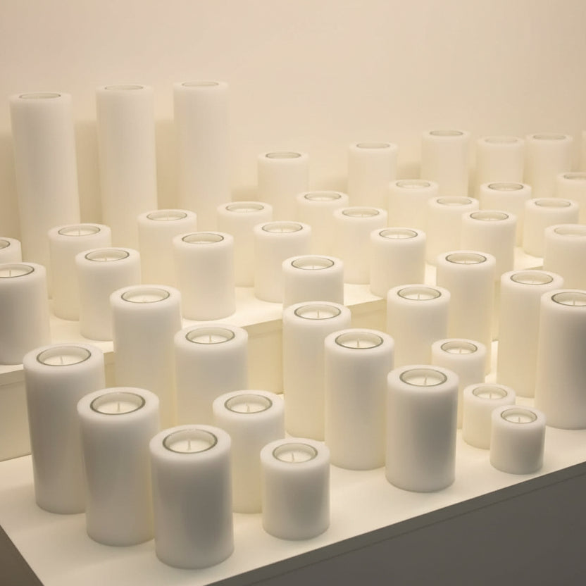 Everlasting candles on a shop display