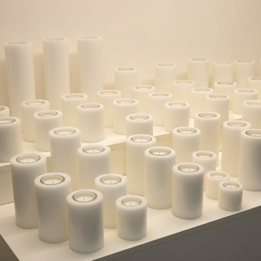 Everlasting candles on a shop display