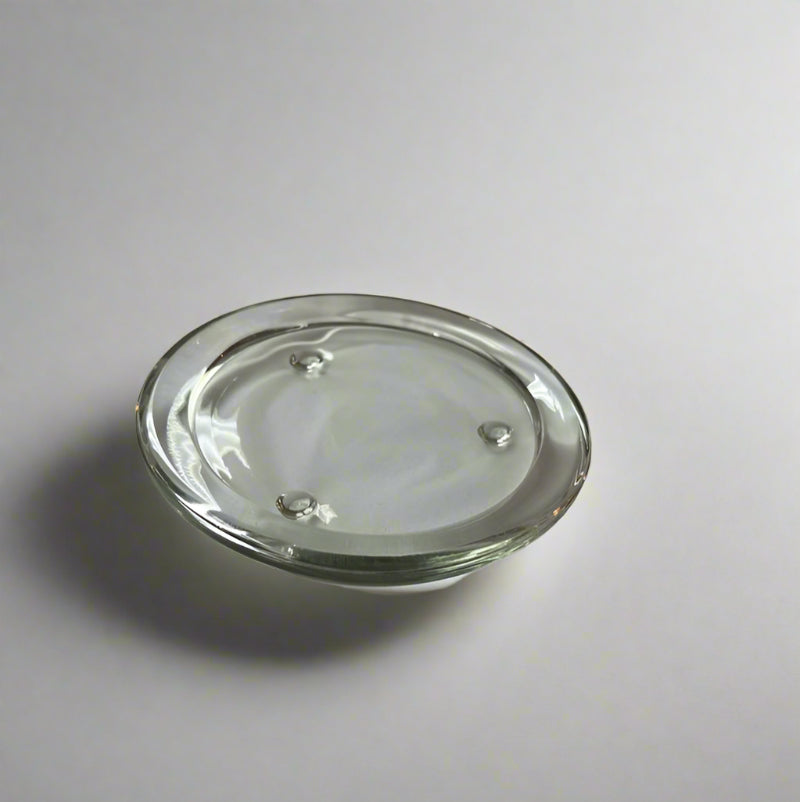 Plotet Glass Clear Glass plate - 11cm – Denga Candles & Gifts