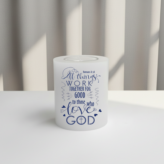 white with blue text against a neutral background