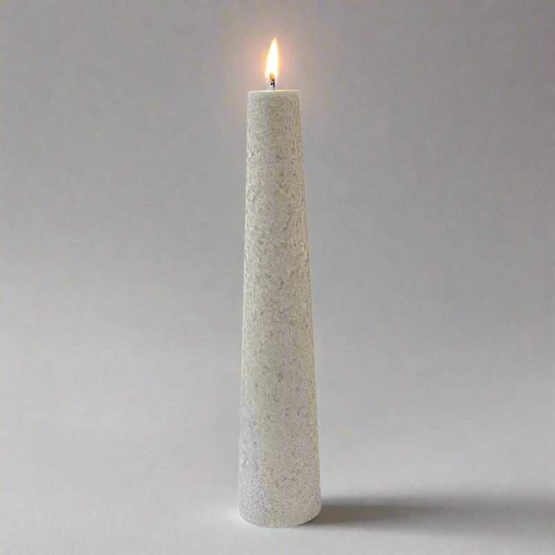 Quma-crystal-candle-33cm-Grey