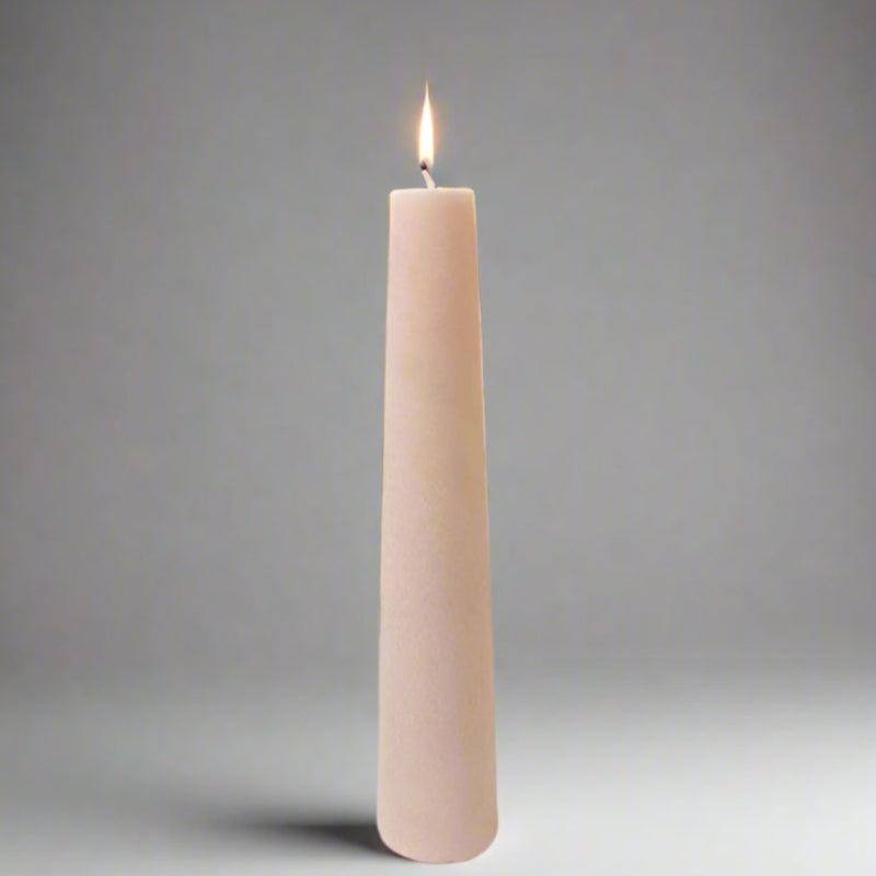 Quma-crystal-candle-33cm-rose