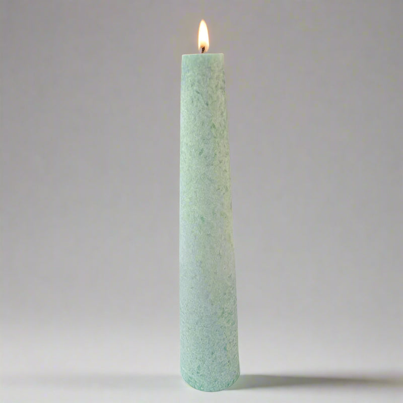 Quma-crystal-candle-33cm-spring-green