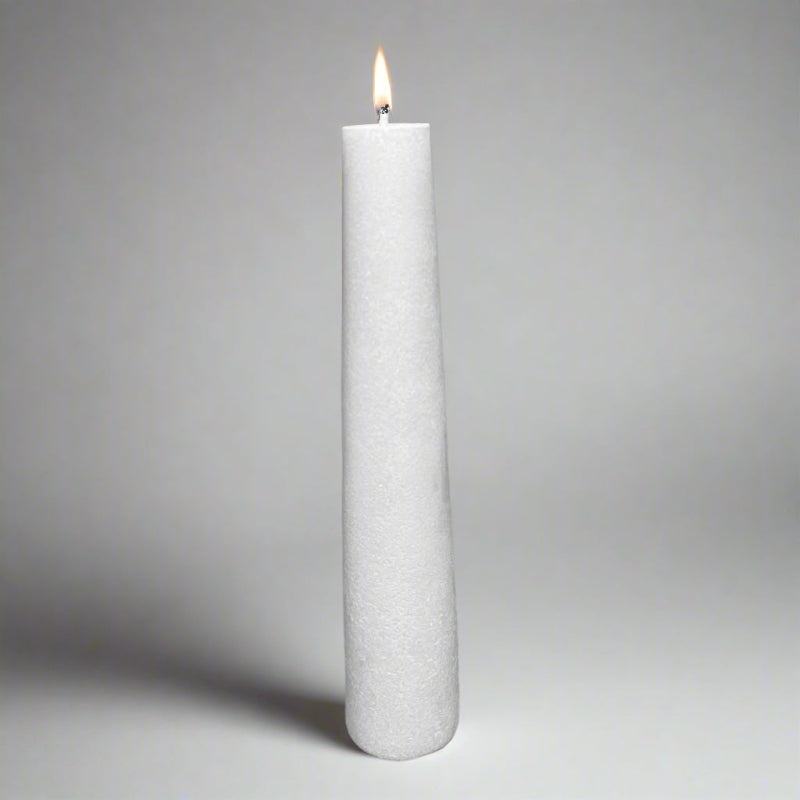 Quma-crystal-candle-33cm-white