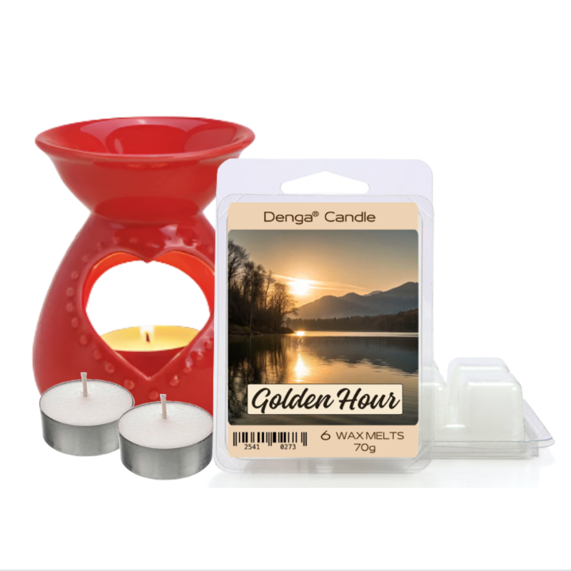 Scented Gift Set - Burner, Melt & Tealights