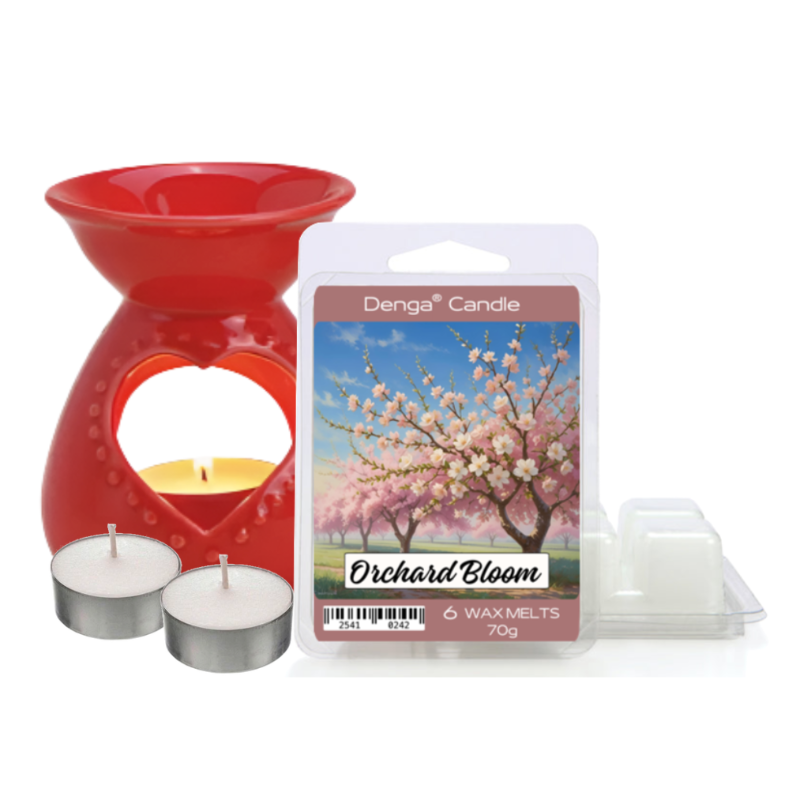 Scented Gift Set - Burner, Melt & Tealights
