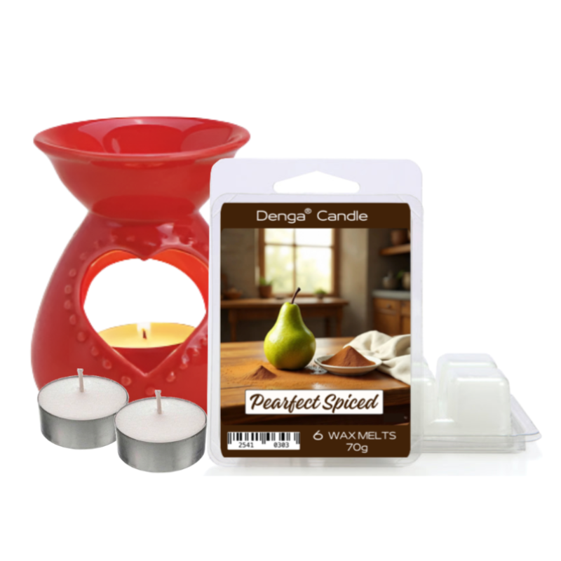 Scented Gift Set - Burner, Melt & Tealights