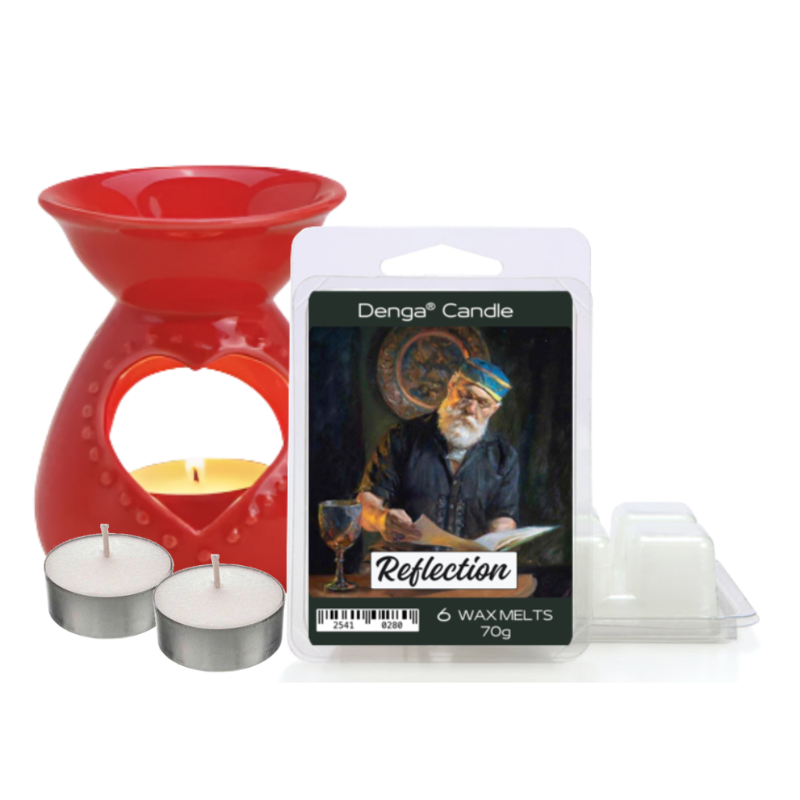 Scented Gift Set - Burner, Melt & Tealights