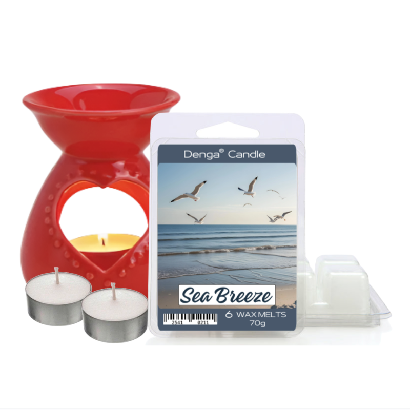 Scented Gift Set - Burner, Melt & Tealights