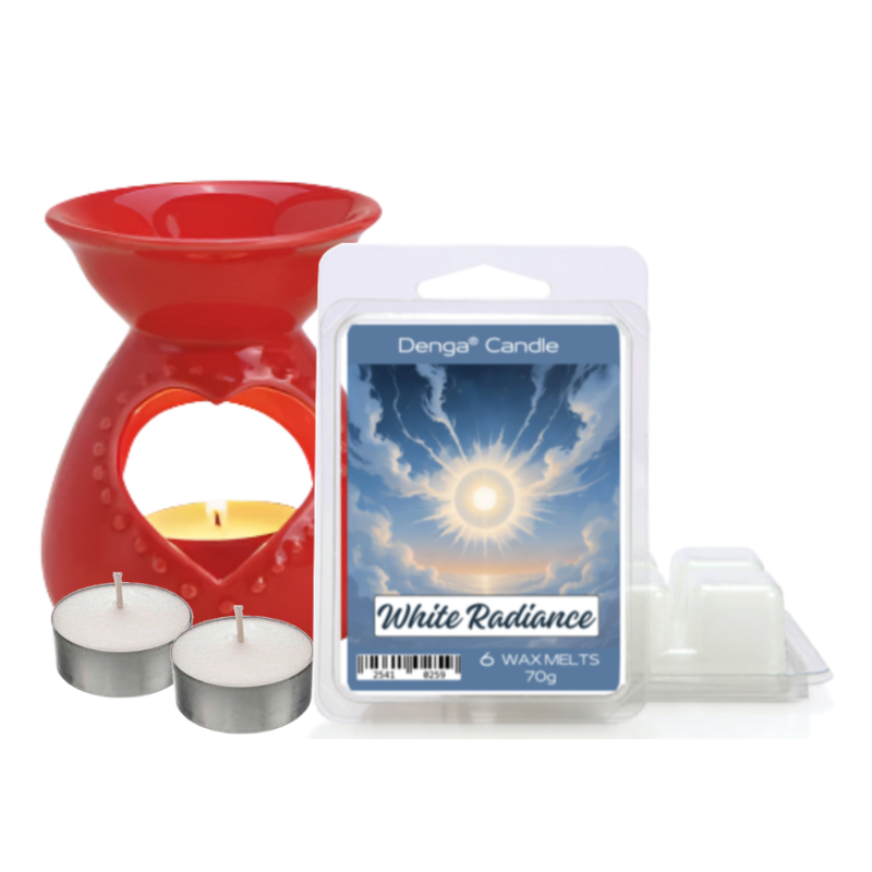 Scented Gift Set - Burner, Melt & Tealights