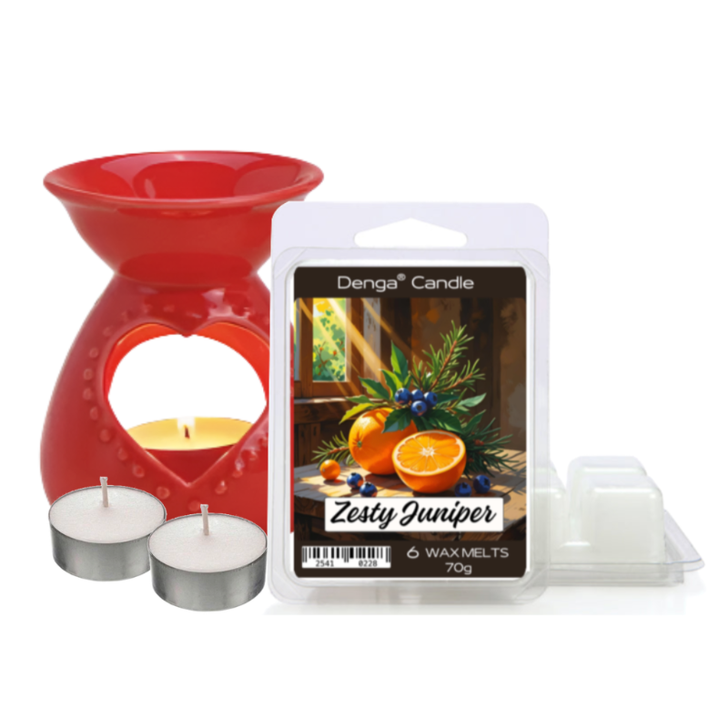 Scented Gift Set - Burner, Melt & Tealights