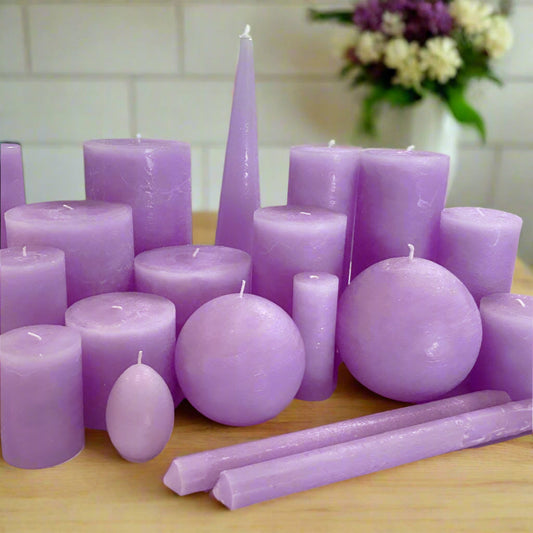Rustic-Denga-Candles-lilac