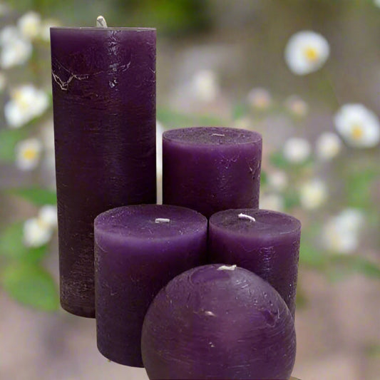 Rustic-Denga-Candles-plum
