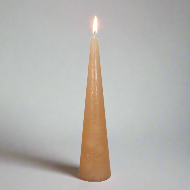 Rustic-Tiwa-candle-24cm-Salmon