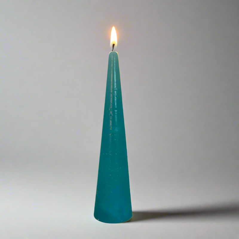 Rustic-Tiwa-candle-24cm-Turquoise