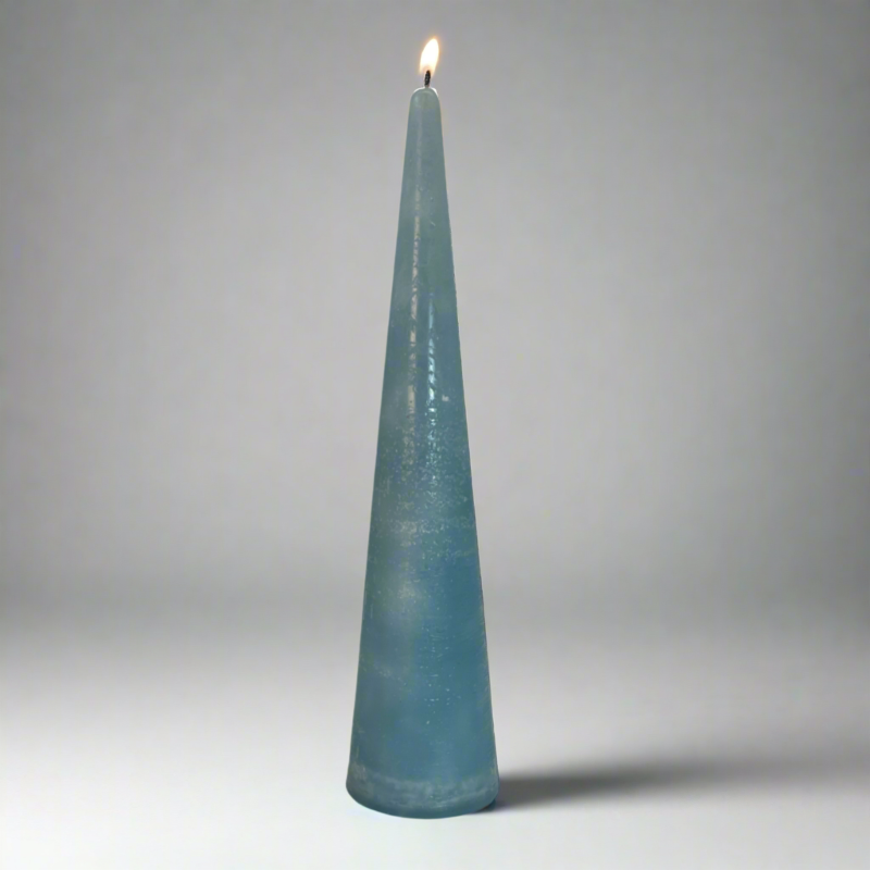 Rustic-Tiwa-candle-30cm-Aqua-blue