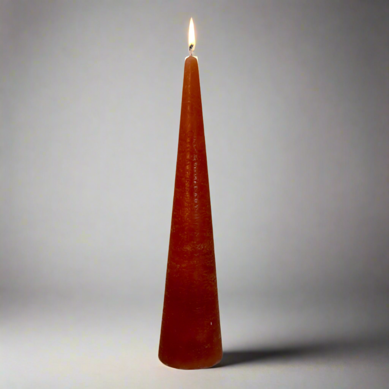 Rustic-Tiwa-candle-30cm-Terracotta
