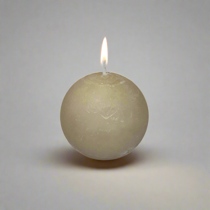 Rustic-ball-candle-Sand_10cm