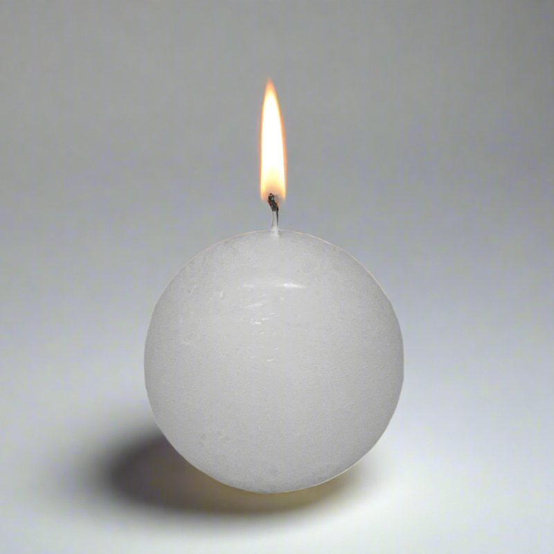 Rustic-ball-candle-White-10cm