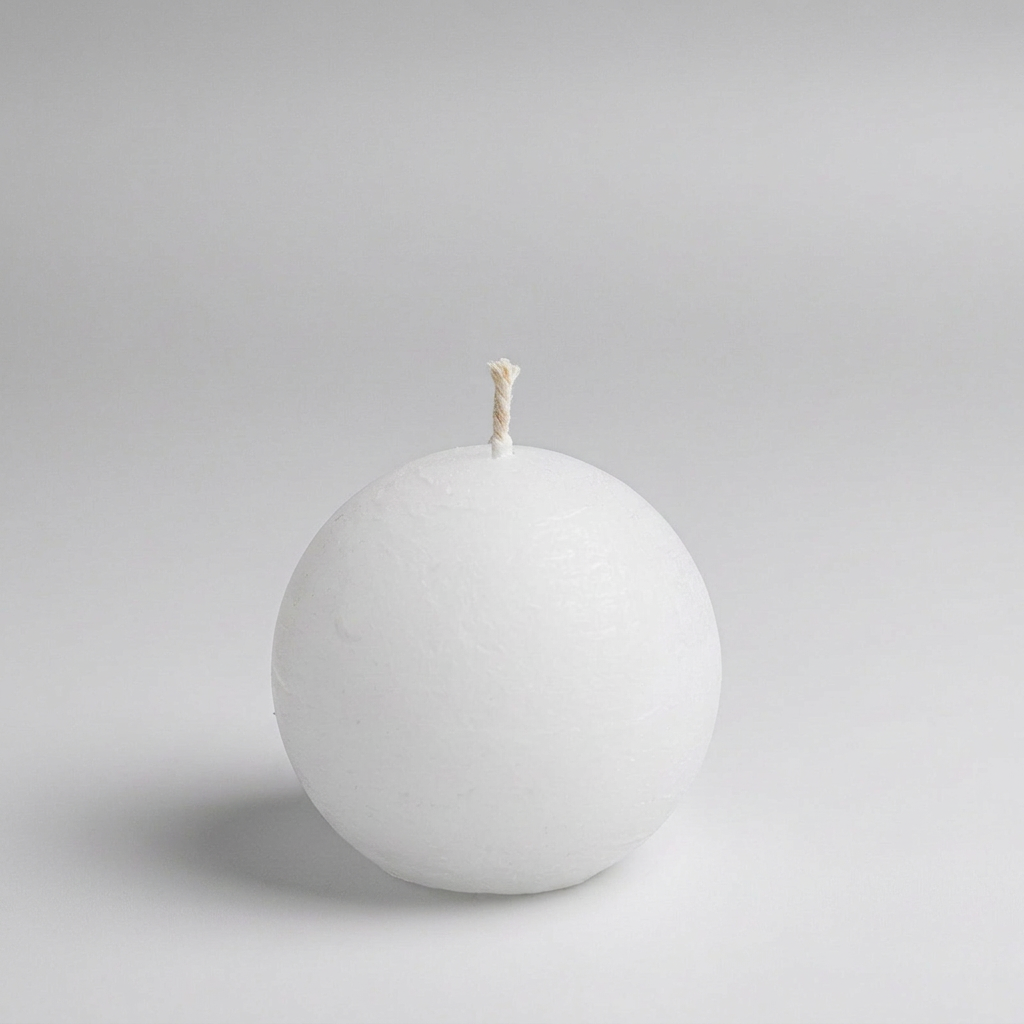 Rustic-ball-candle-White-8cm