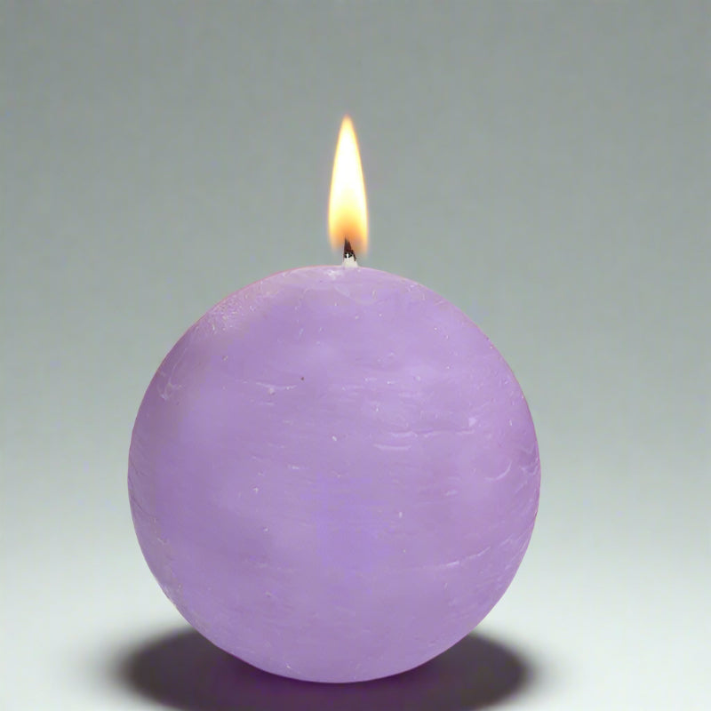 Rustic-ball-candle-lilac-10cm